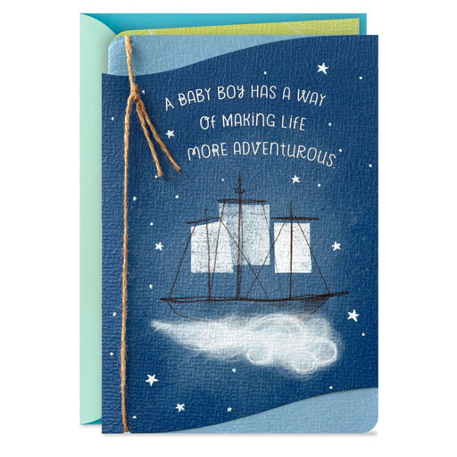 Enjoy Every Magical Moment New Baby Boy Card, 