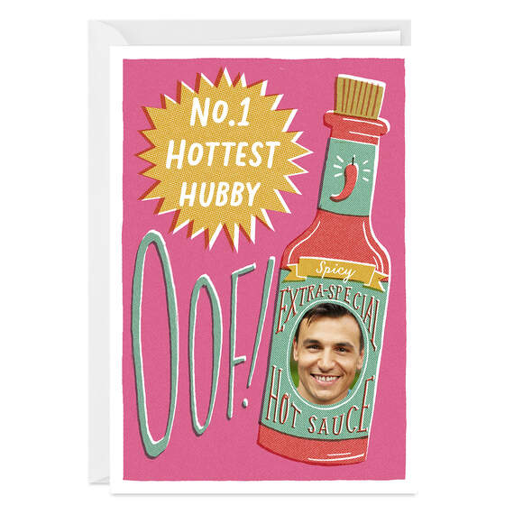 Spicy Hot Sauce Fun Folded Photo Card