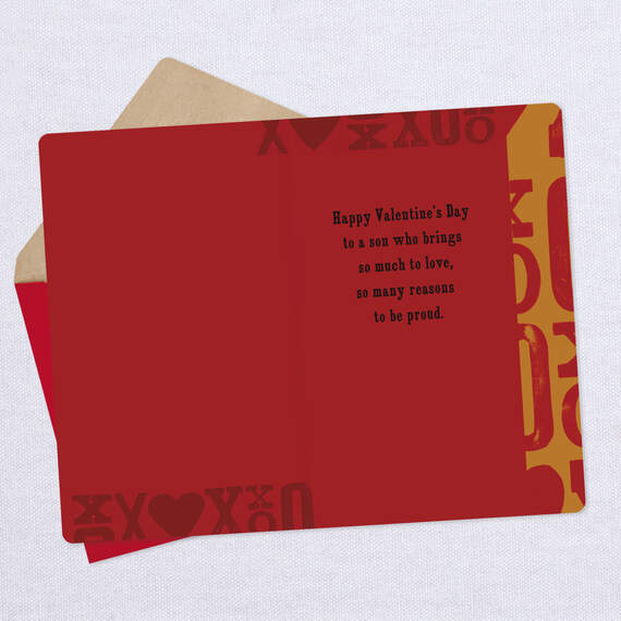 So Many Reasons to Be Proud Valentine's Day Card for Son, , large image number 3