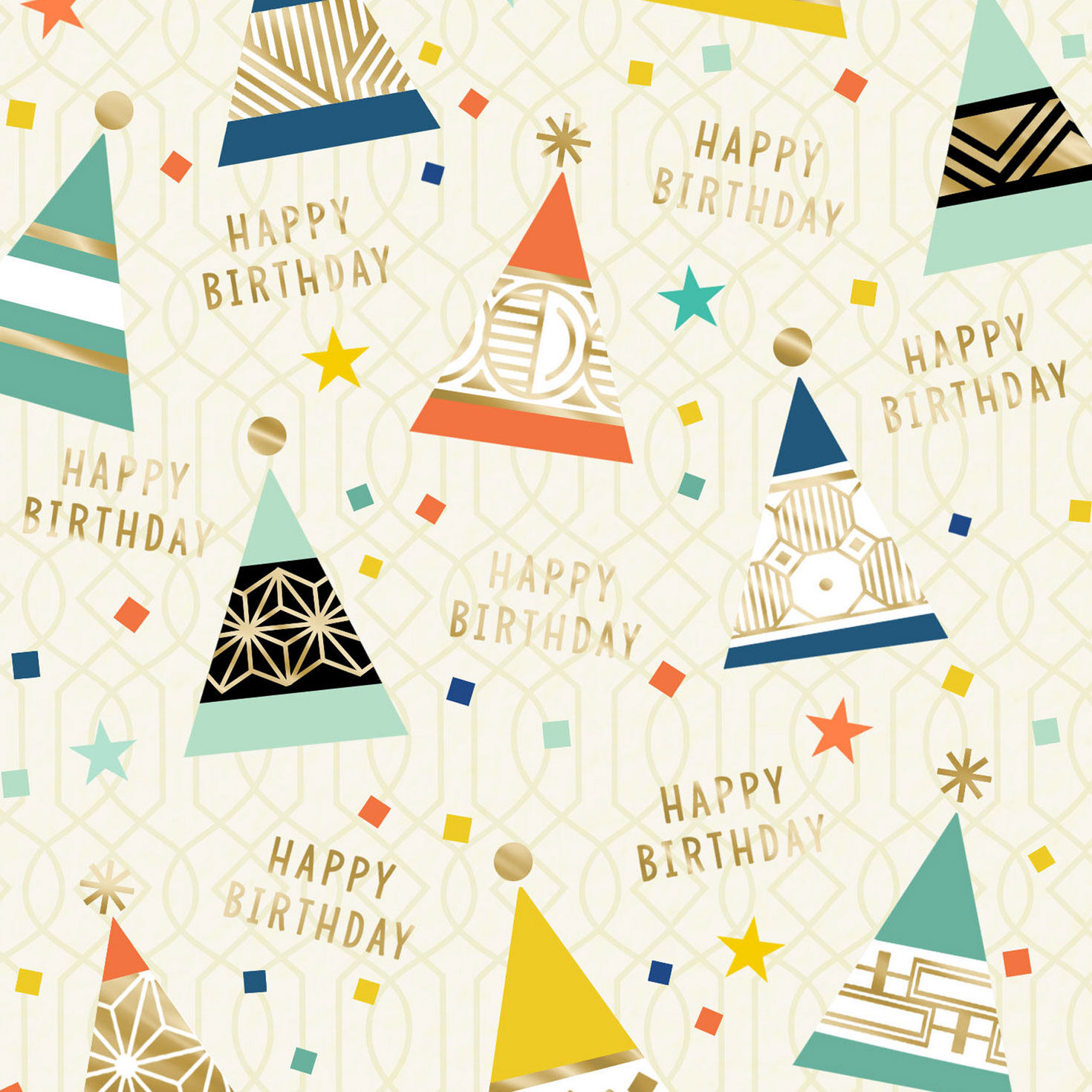 Party Hats Birthday Card, , large image number 4