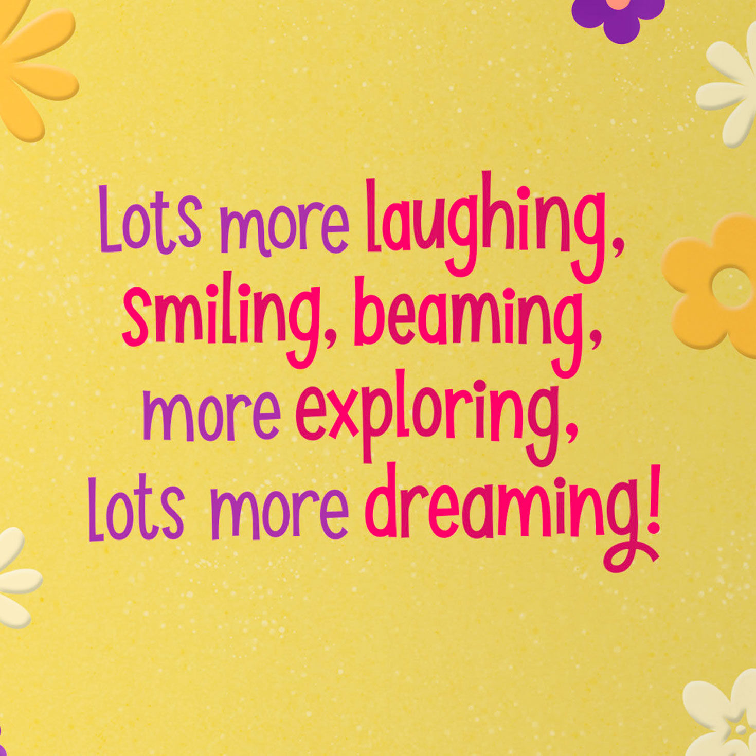 Teddy Bear and Flowers Girls 2nd Birthday Card sentiment image number 2