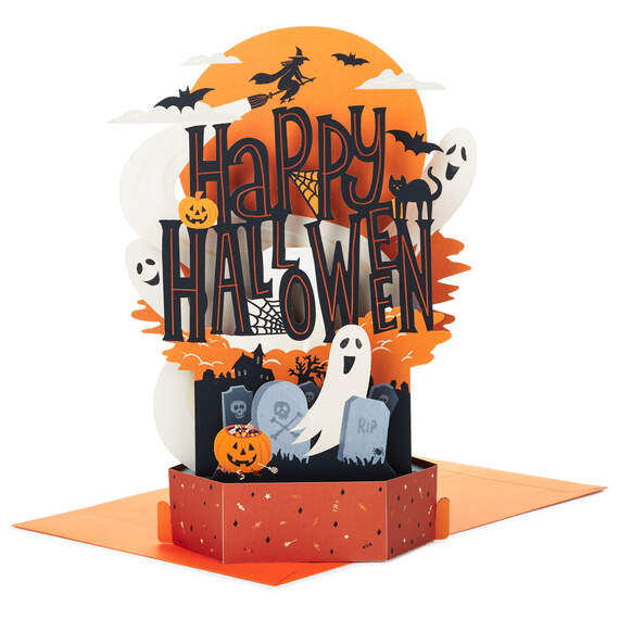 16.38" Jumbo Spooky and Sweet 3D Pop-Up Halloween Card, , large image number 1