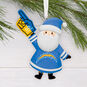 Los Angeles Chargers Santa Fan Christmas Ornament hanging on tree image number 2