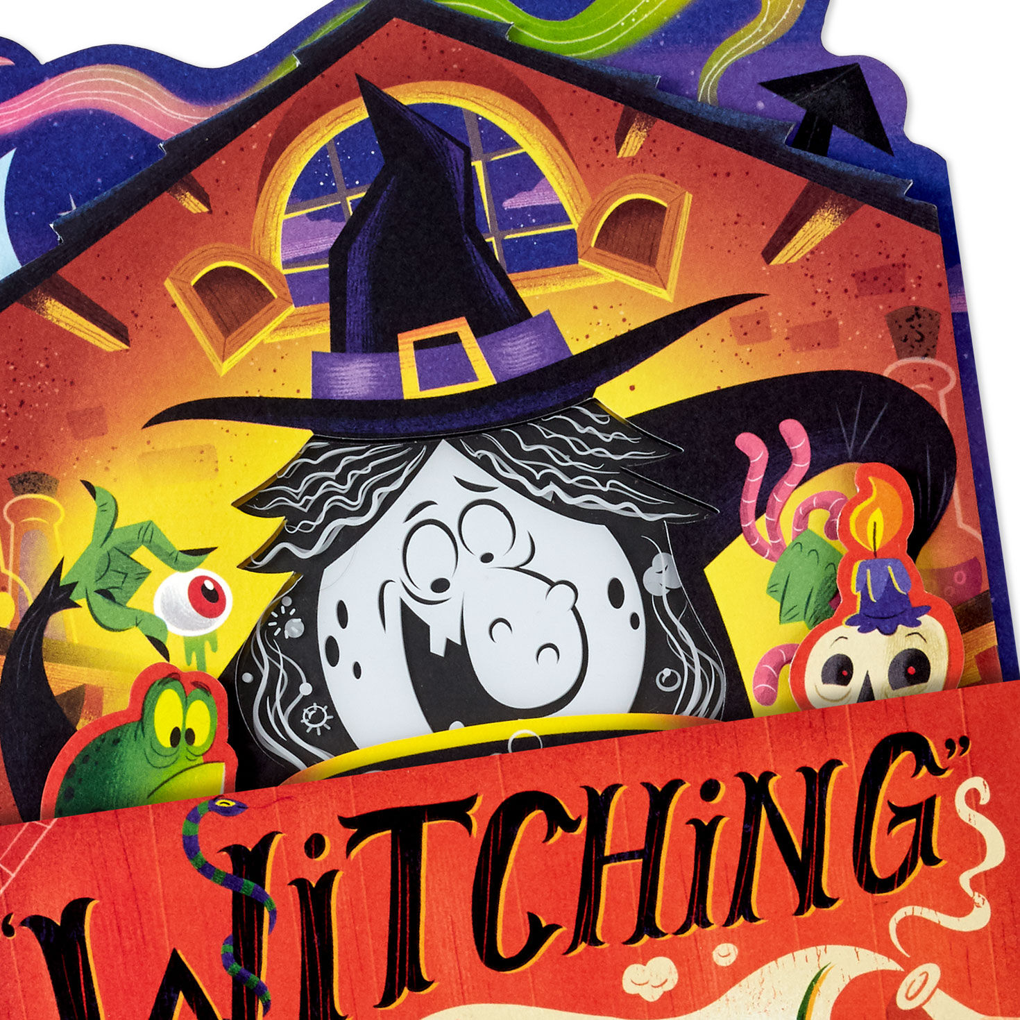 Cackling Witch Funny Pop-Up Halloween Card With Sound and Light for only USD 11.99 | Hallmark