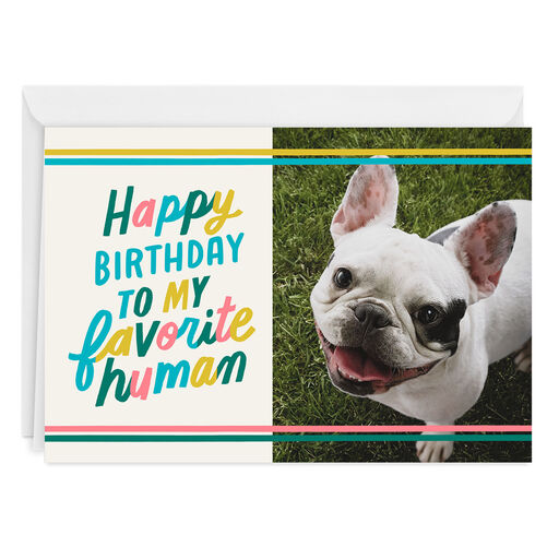 My Favorite Human Folded Celebration Photo Card, 