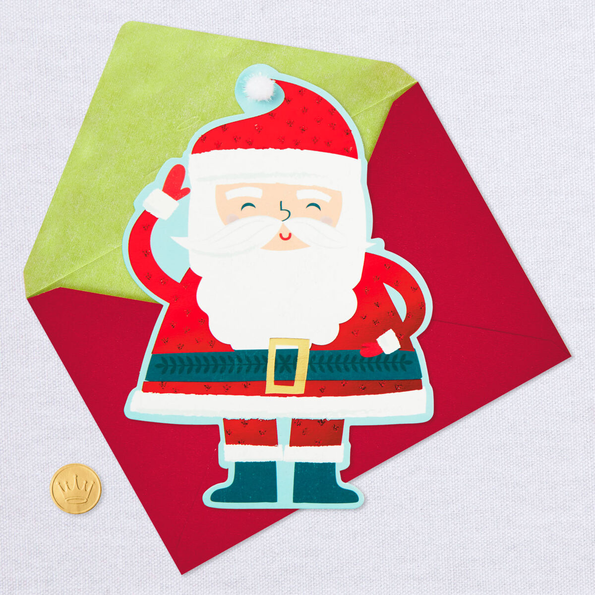 Jolly Holidays Santa Christmas Card - Greeting Cards - Hallmark