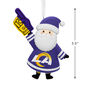 Los Angeles Rams Santa Fan Christmas Ornament measurement image number 3