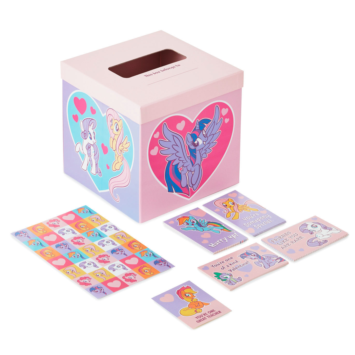 Hasbro My Little Pony Kids Classroom Valentines Kit With Cards