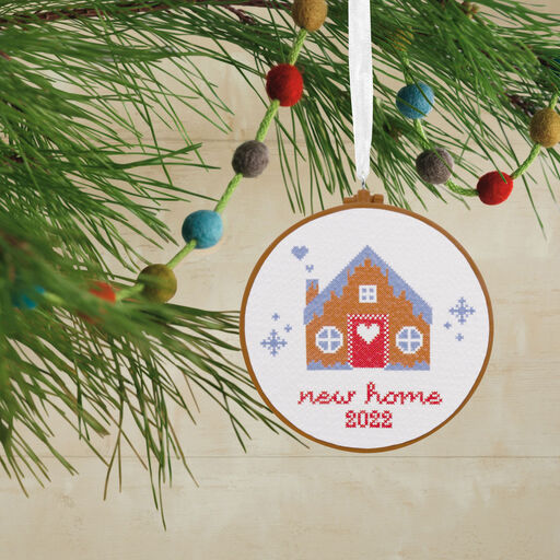 New Home Cross-Stitch 2022 Hallmark Ornament, 