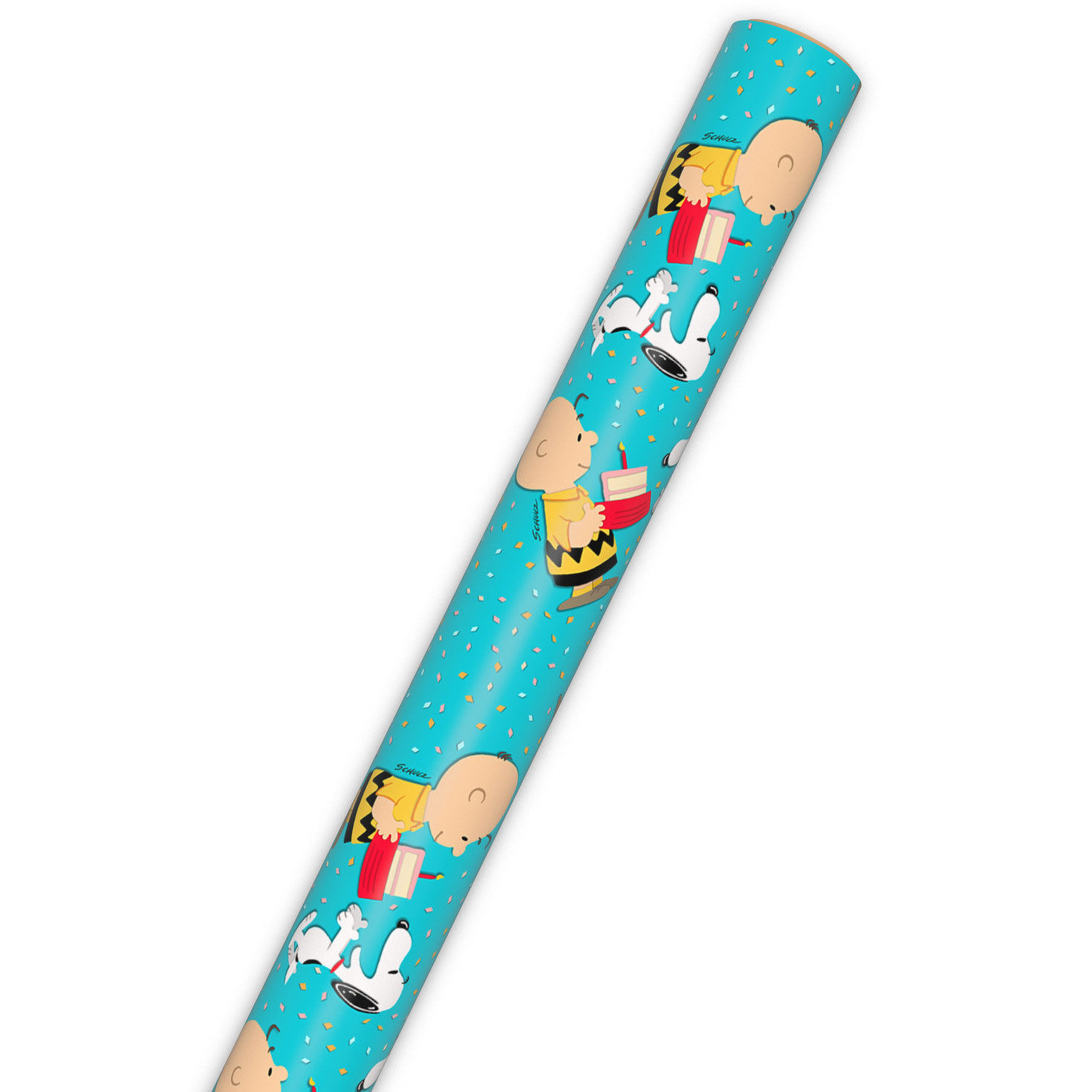 Peanuts® Charlie Brown and Snoopy With Cake Wrapping Paper, 17.5 sq. ft. for only USD 4.99 | Hallmark