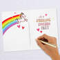 Sparkling Unicorn Fart Funny Valentine's Day Card With Sound, , large image number 6