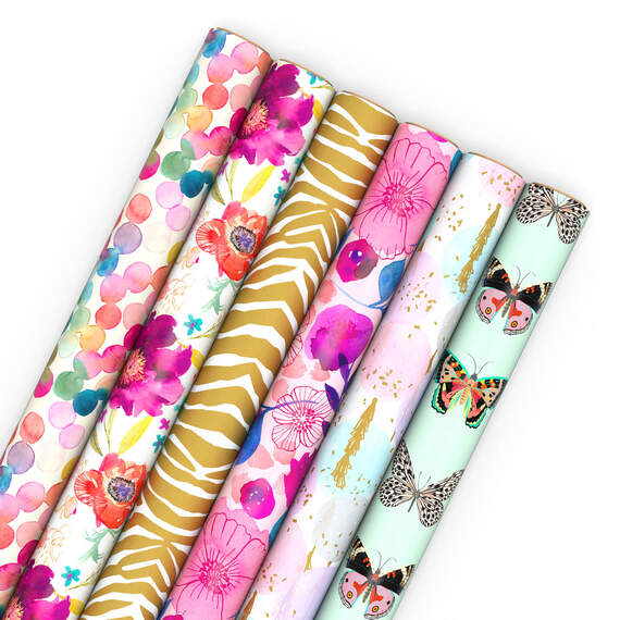 Chic Celebration Wrapping Paper Assortment, 180 sq. ft.