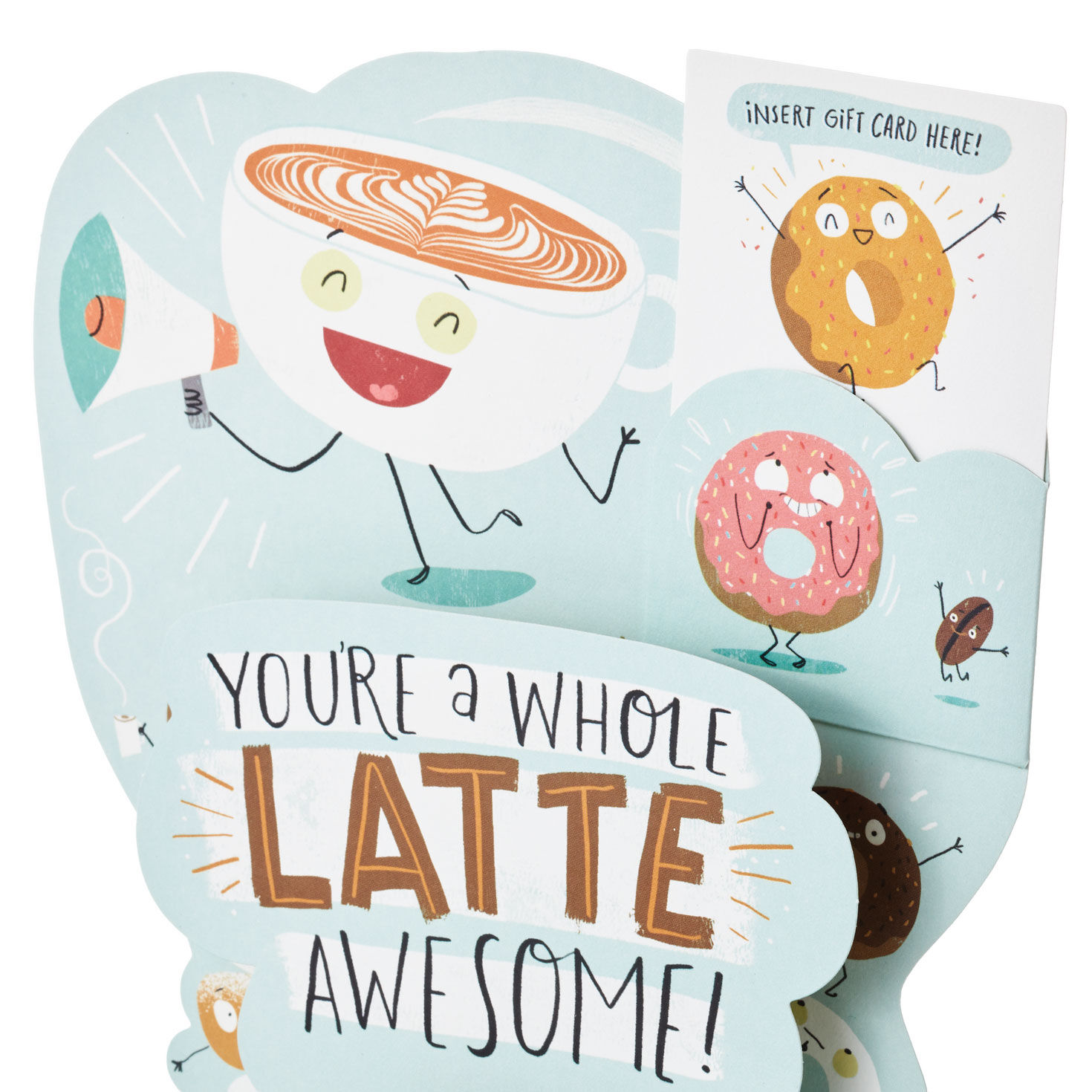 A Whole Latte Awesome Funny 3D Pop-Up Gift Card Holder, , large image number 4