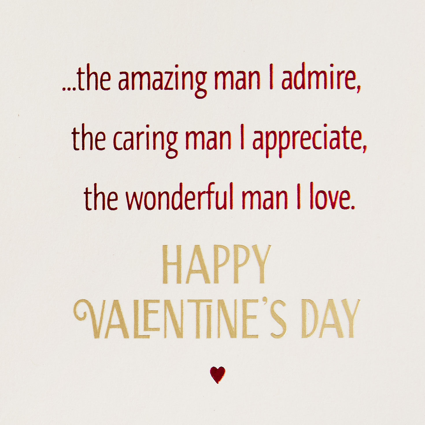 Red Foliage Valentine's Day Card for Husband Sentiment image number 2