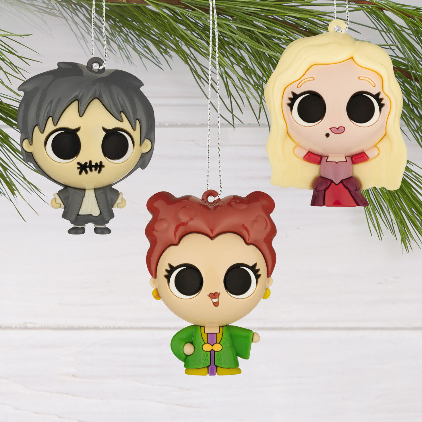 Disney Hocus Pocus Mystery Ornament hanging on tree image number 3