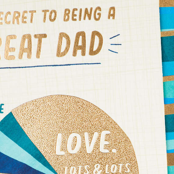 Secret of Being a Great Dad Pie Chart Father's Day Card, , large image number 4