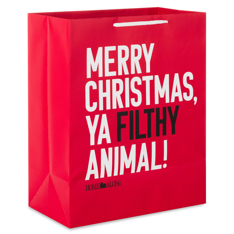 Home Alone Funny Quote Large Christmas Gift Bag Back image number 6