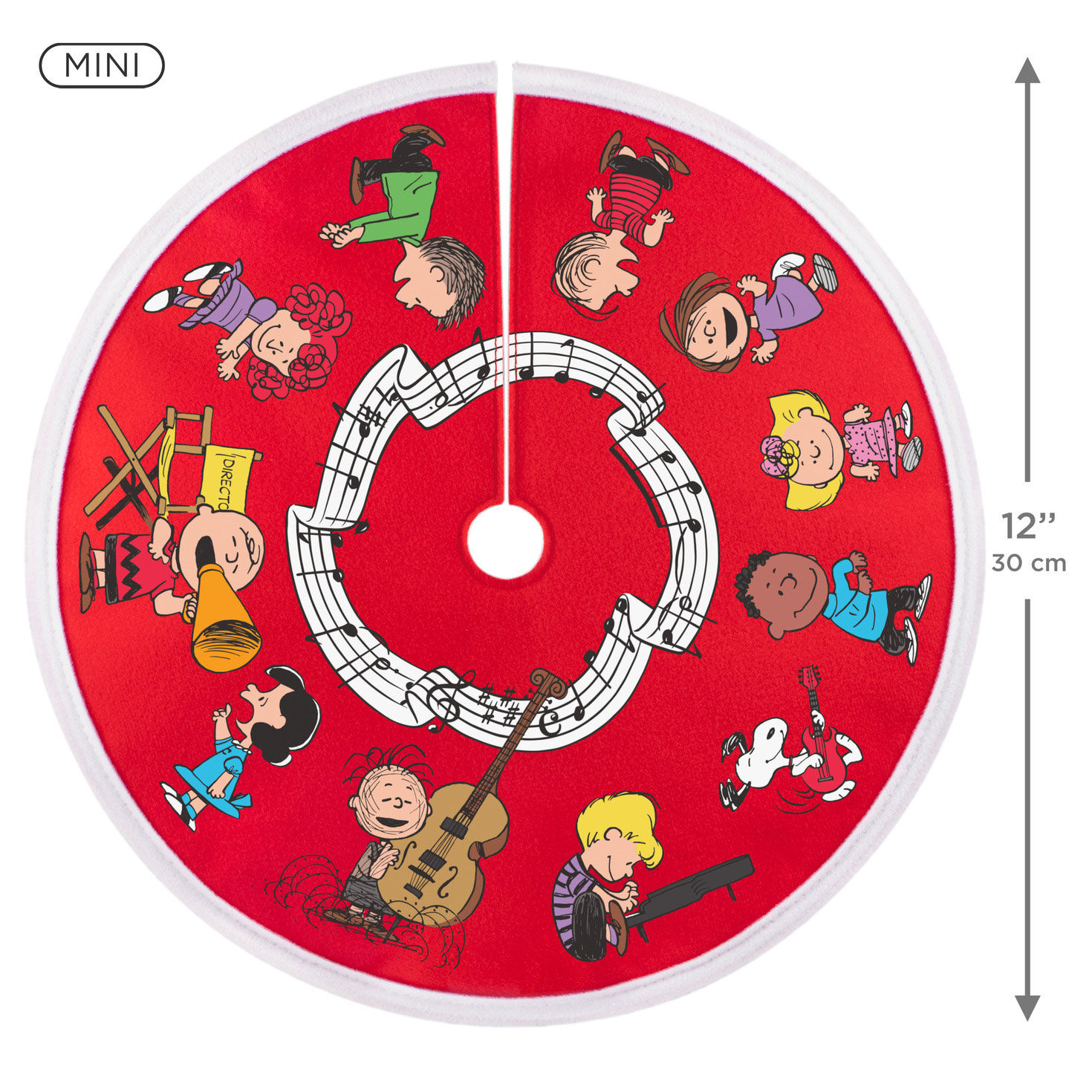 Peanuts Gang Mini Tree Skirt measurement image number 2
