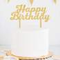 Gold Happy Birthday Cake Topper, , large image number 2