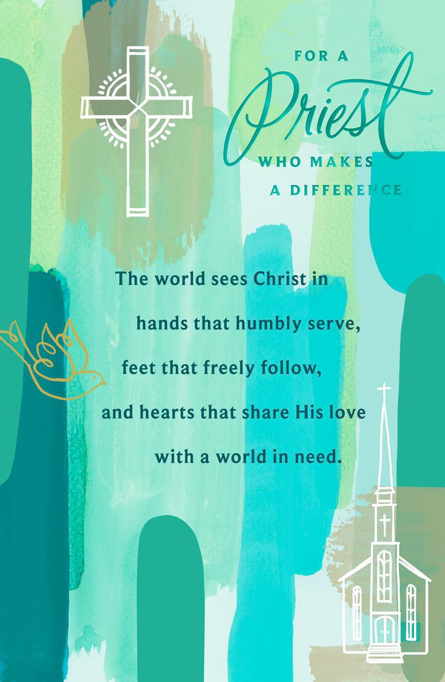 You Make a Difference Religious Easter Card for Priest