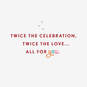 Twice the Love Valentine's Day Birthday Card, , large image number 2