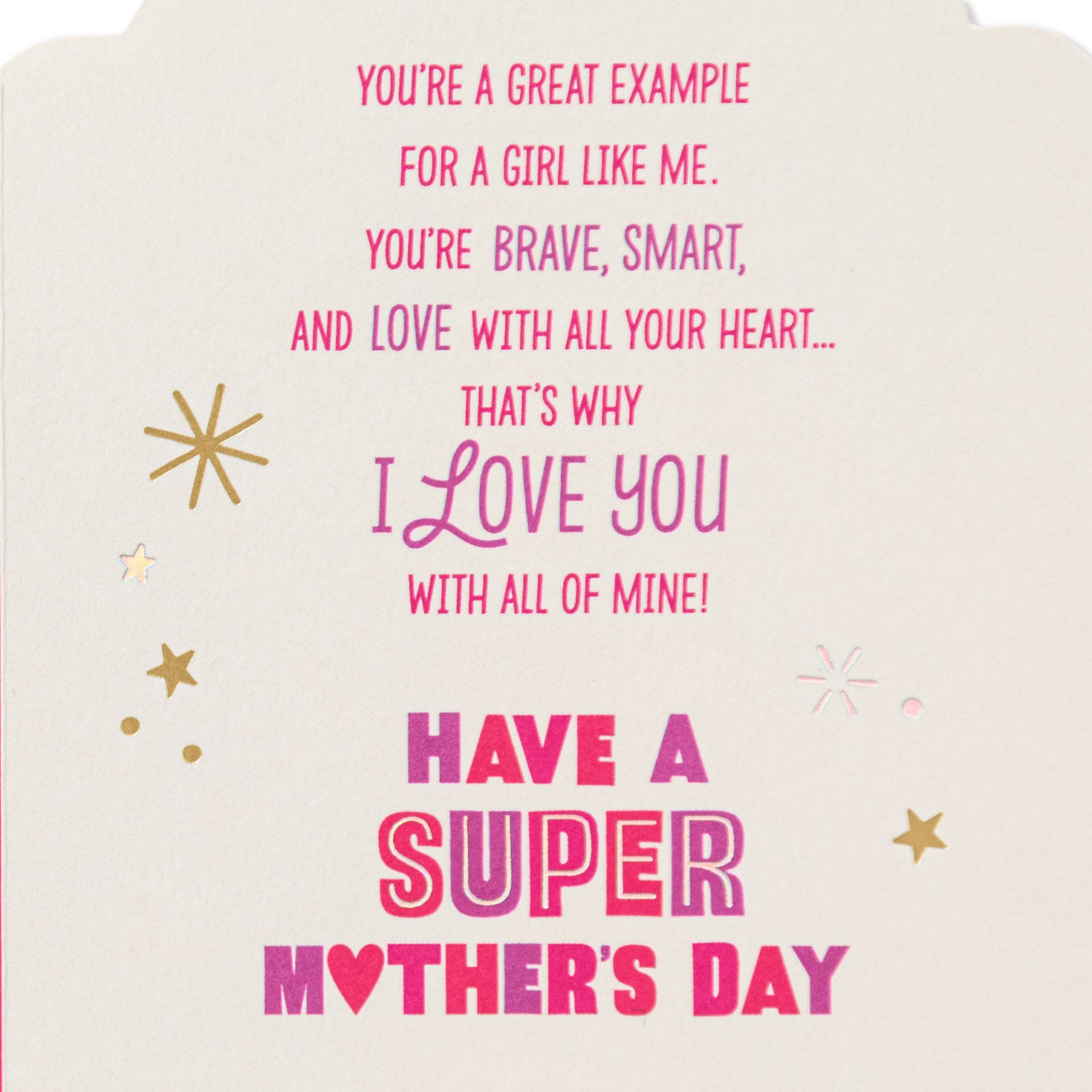 Super Mom Mother's Day Card From Daughter, , large image number 2