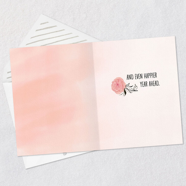 Happy Year Ahead Floral Birthday Card, , large image number 3