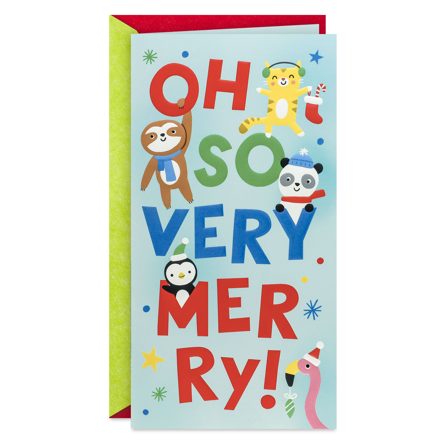 Oh So Very Merry Pop-Up Money Holder Christmas Card for Kids