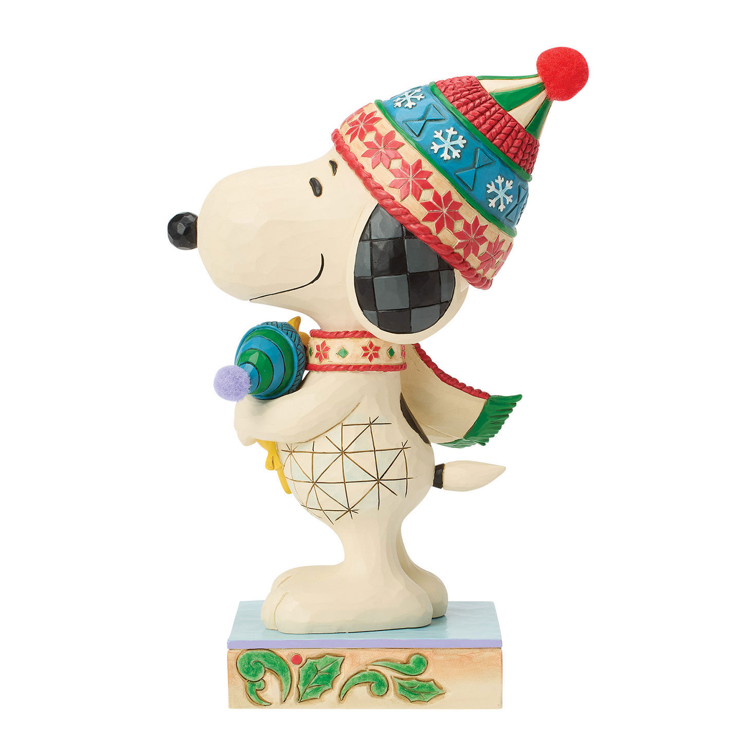 Jim Shore Snoopy and Woodstock Hugging Statue back image number 2