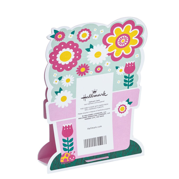 Cats and Dogs Lights and Sound Mother’s Day Card pop card back image number 2