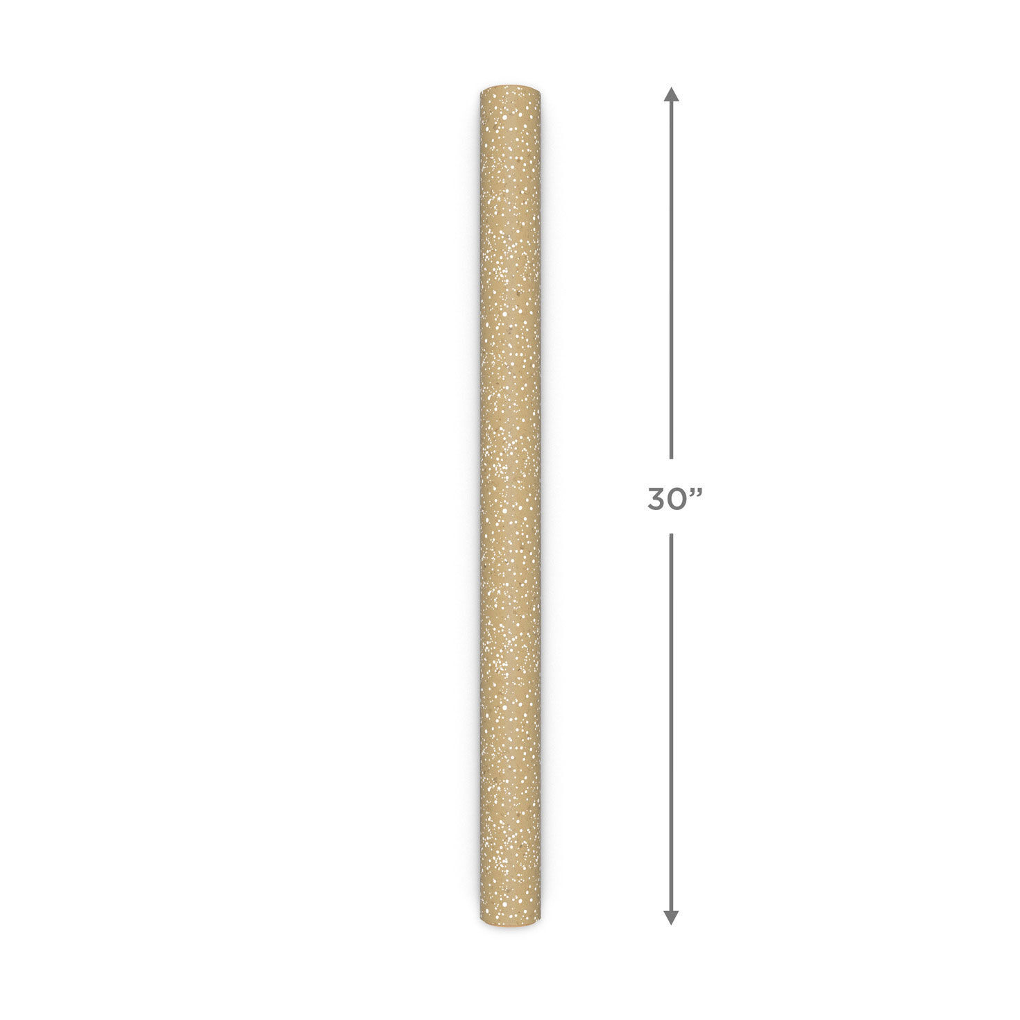 Falling Snow/Brown Flecks on Kraft Holiday Reversible Wrapping Paper Roll, 22.5 sq. ft. for only USD 4.99 | Hallmark