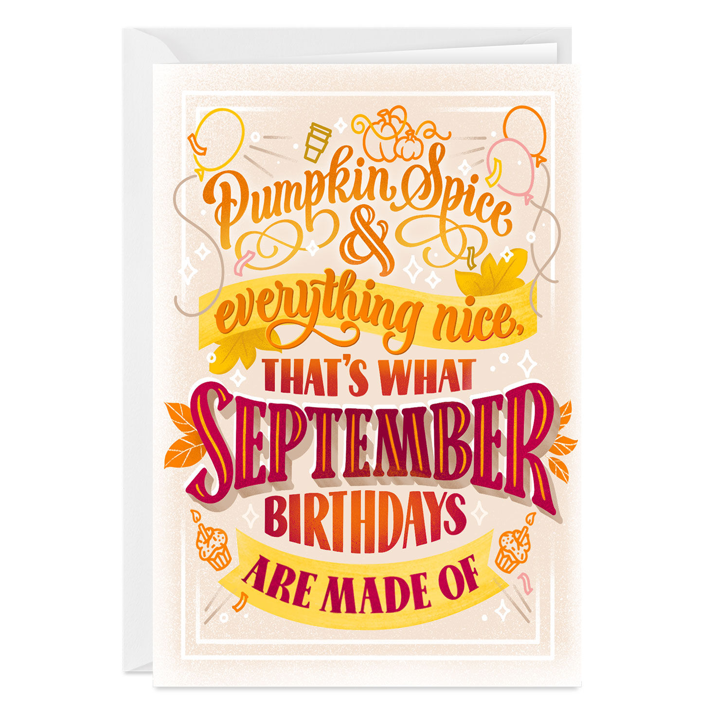 What September Is Made Of Custom Birthday Card