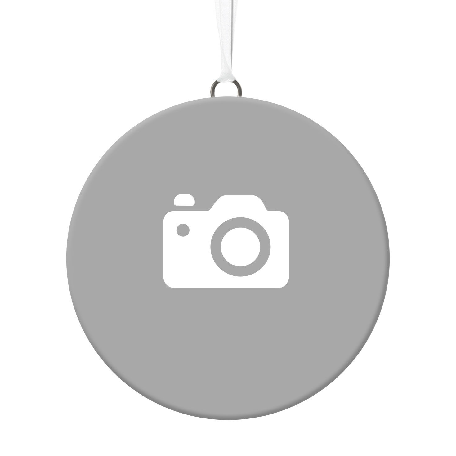 Design-Your-Own Round Personalized Photo Ceramic Ornament