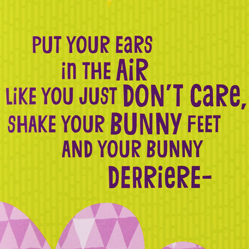 Bunny Dance Musical Easter Card With Motion, 