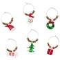Festive Holiday Wine Charms, Set of 6, , large image number 1