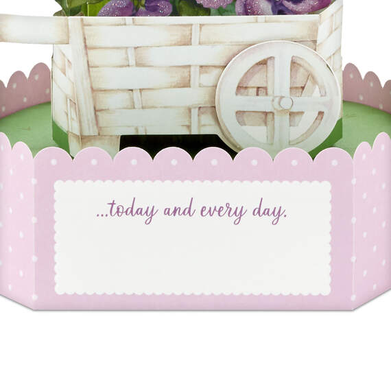 You Are Loved Purple Pansy 3D Pop-Up Love Card, , large image number 3