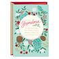 Botanicals on Green Christmas Card for Grandma Card Front image number 1