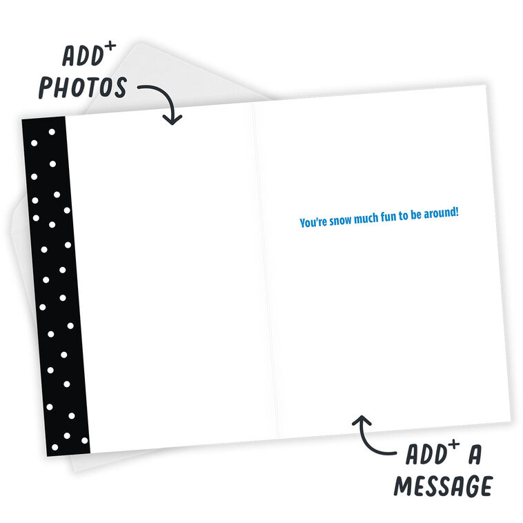 Modern Snowman Custom Holiday Card, , large image number 3