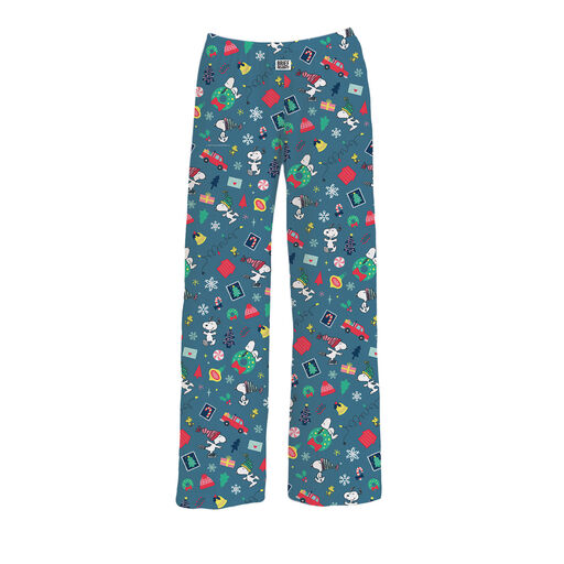 Brief Insanity Peanuts Snoopy Blue Christmas Lounge Pants, 