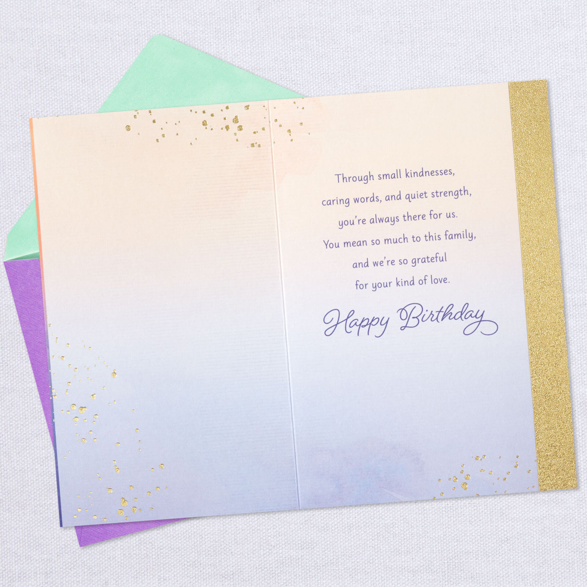 you mean so much to this family birthday card for nana