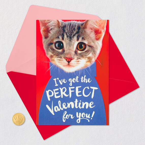 Cute Cat Romantic Pop-Up Valentine's Day Card, , large image number 5