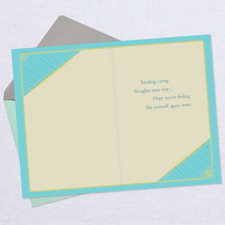 Sending Caring Thoughts Your Way Get Well Card, , large image number 3
