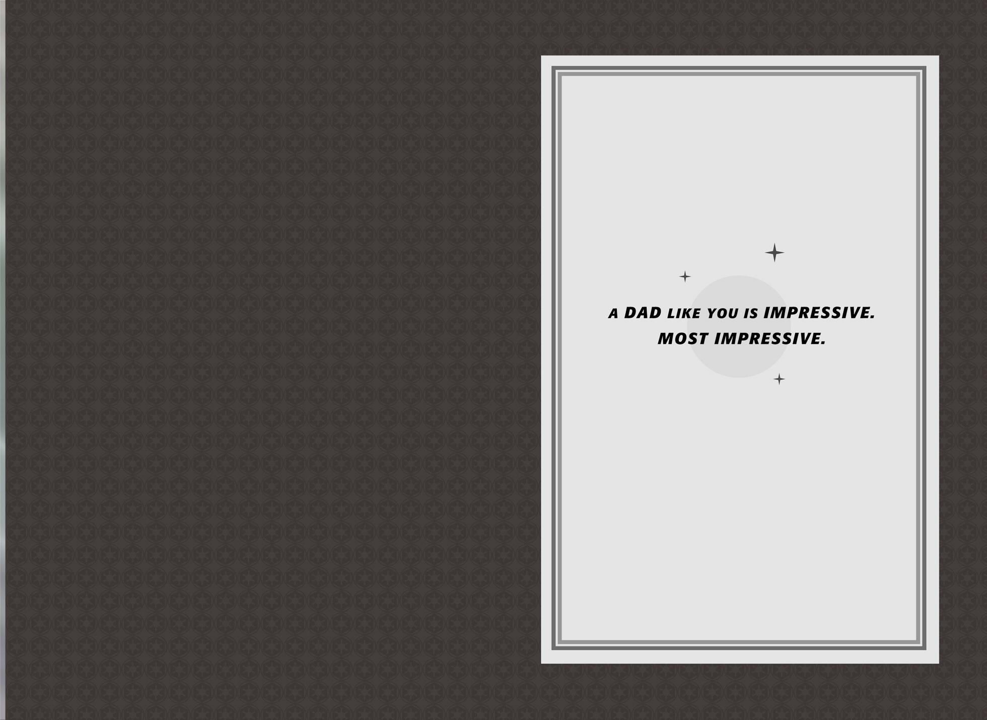 Star Wars™ Darth Vader™ Most Impressive Dad Father's Day Card
