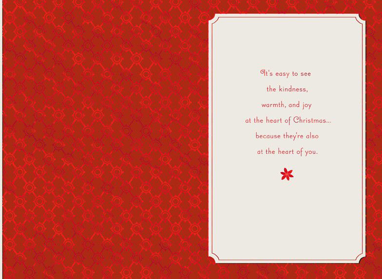 Holiday Poinsettia Christmas Card