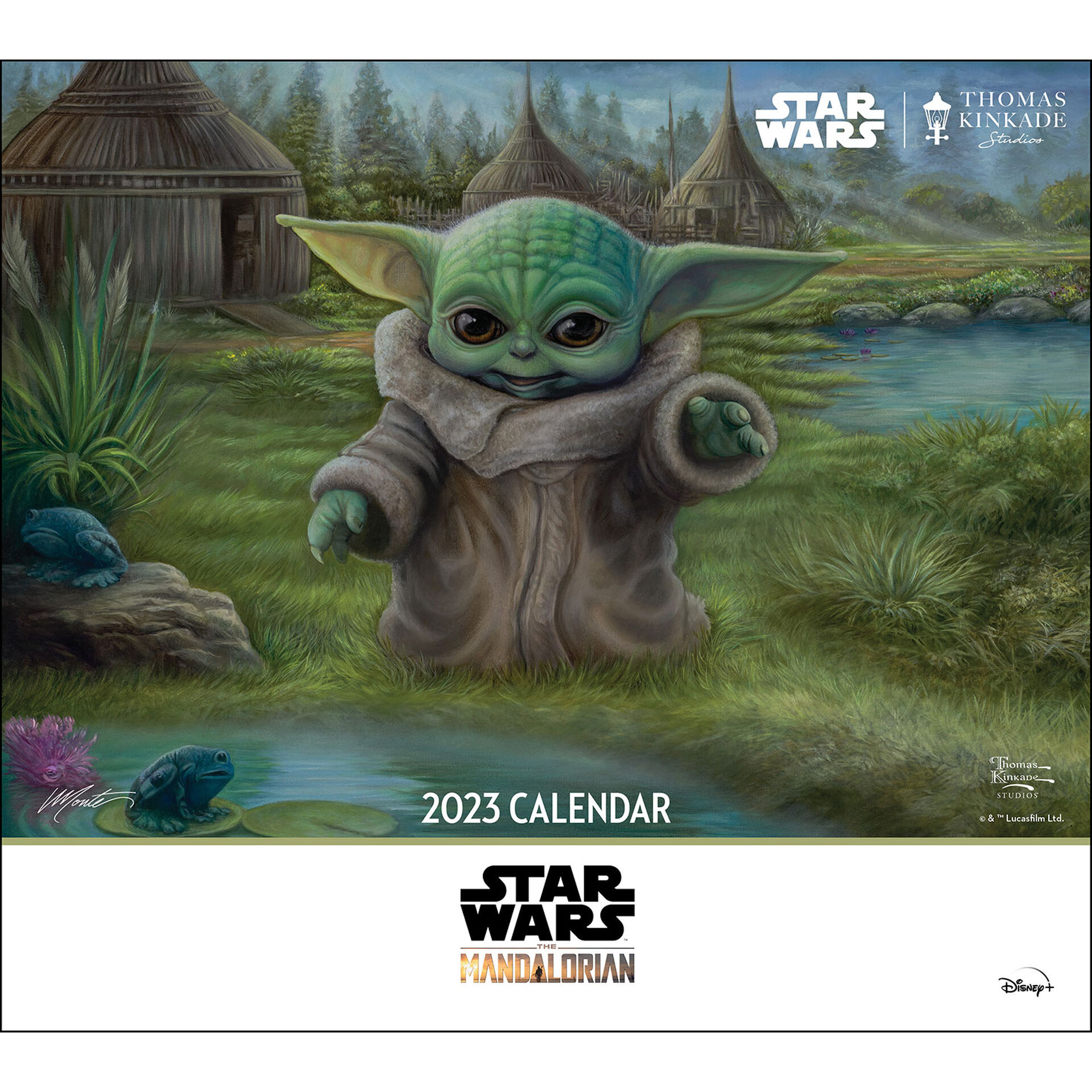 Star Wars: The Mandalorian by Thomas Kinkade Studios 2023 Deluxe Wall  Calendar With Print - Calendars & Planners - Hallmark