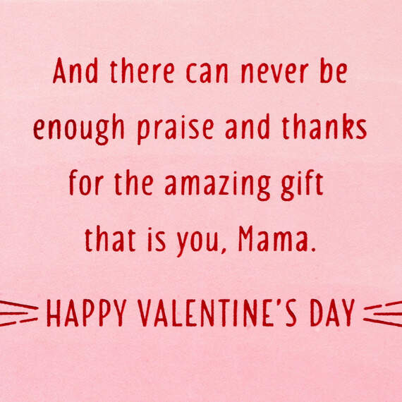 God's Grace and Mama's Love Valentine's Day Card for Mom, , large image number 3