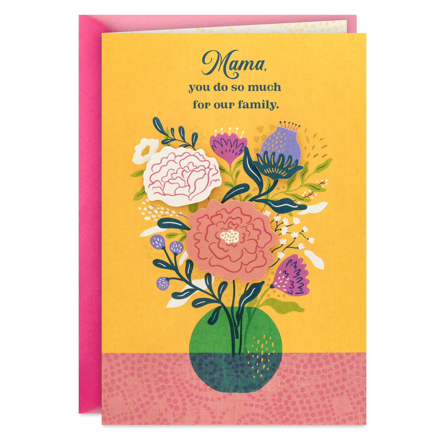 You Do So Much for Our Family Mother's Day Card for Mama From All