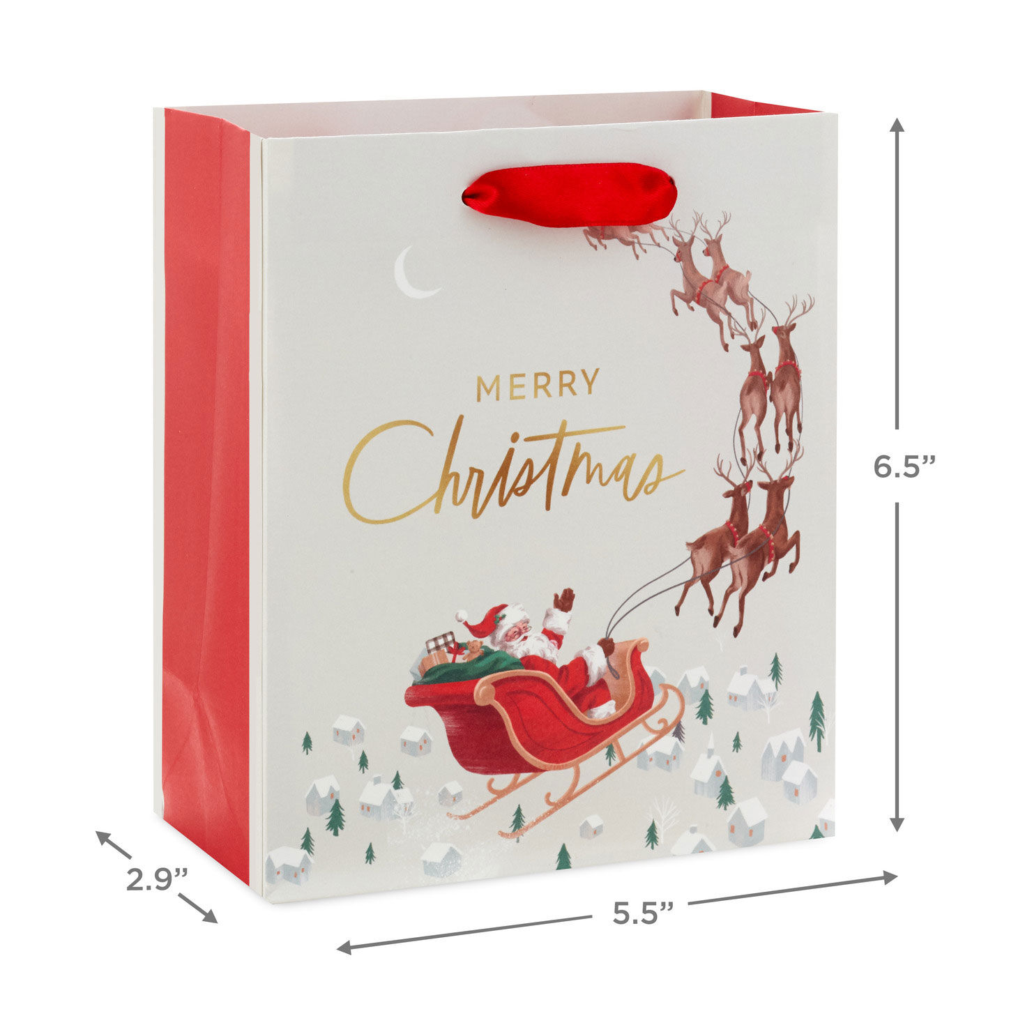 Small santa gift bags hotsell