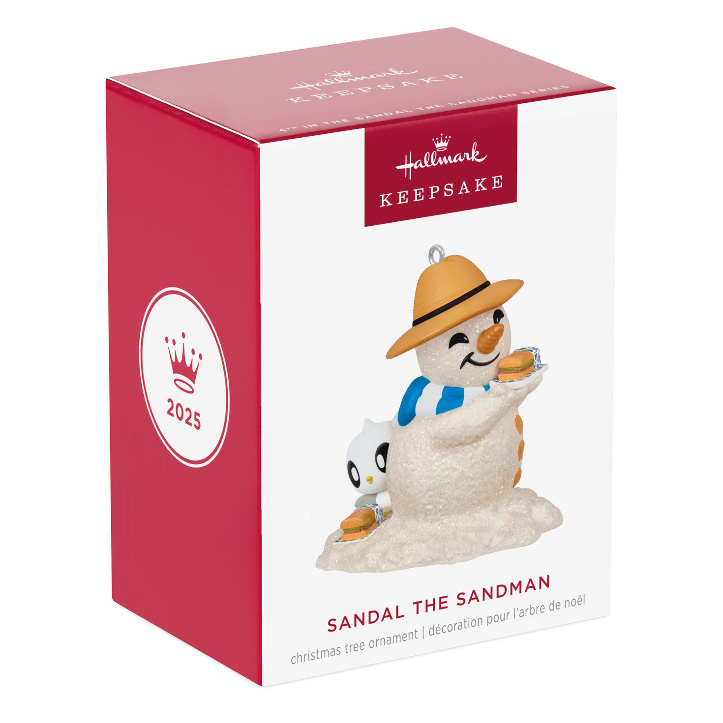 Sand Snowman With Sandwich Keepsake Ornament package front image number 7