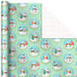 Pastel Christmas Prints 3-Pack Wrapping Paper, 120 sq. ft., , large image number 3